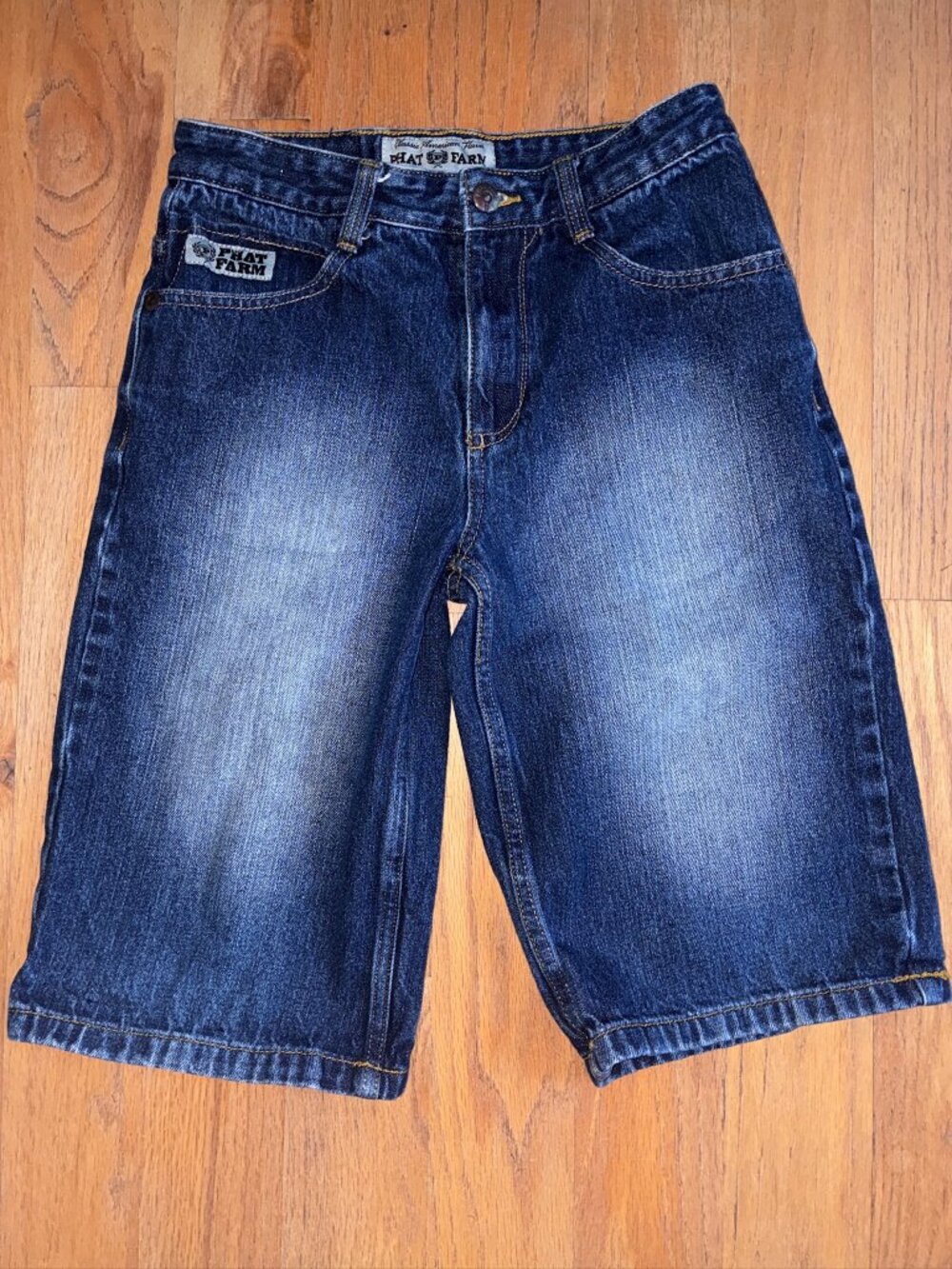 Phat Farm Y2K Baggy Denim Bermuda Shorts Boys 12